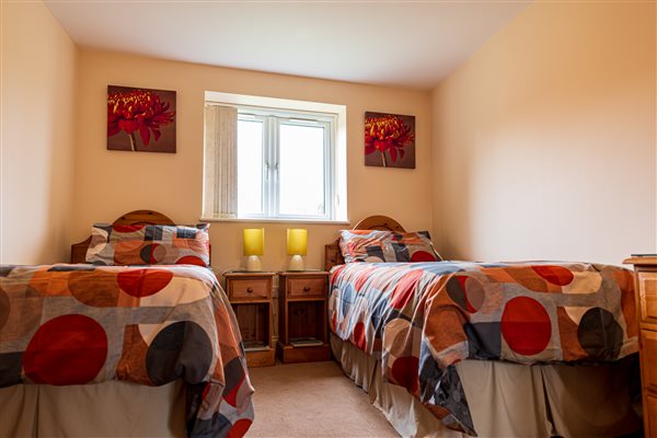 Courtyard downstairs bedroom